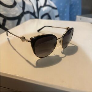 Authentic Bvlgari Black and Gold Sunglasses